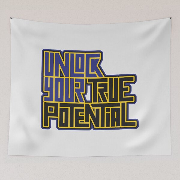 Item preview, Unlock Your true potential | Fitness | Workout Motivation designed and sold by DrawingBoard.