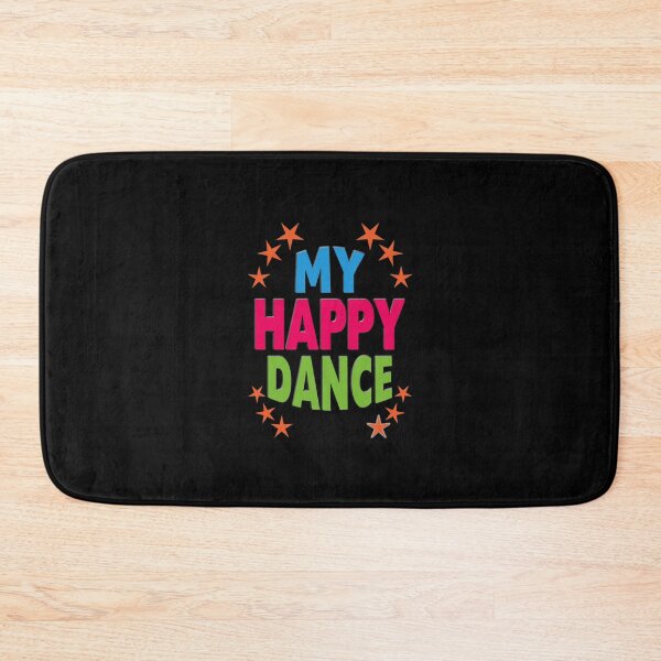 Item preview, 'My Happy Dance' (Black) designed and sold by The Button Gal.