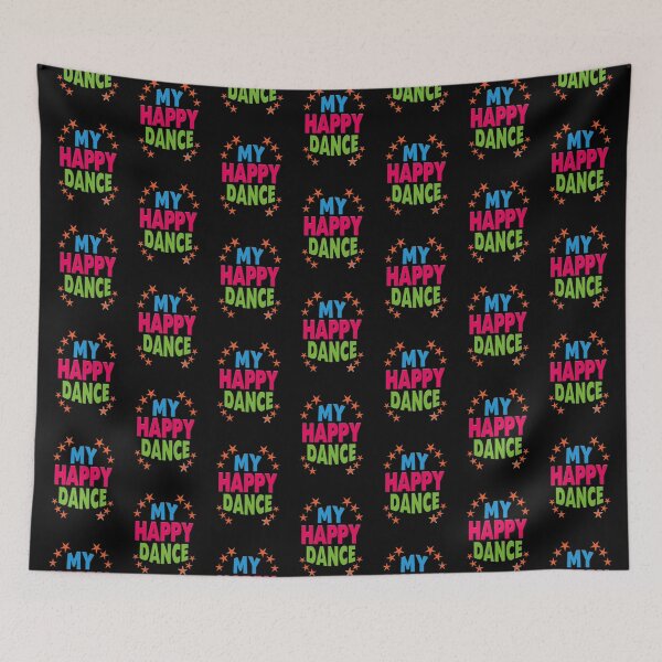 Item preview, 'My Happy Dance' (Black) designed and sold by The Button Gal.