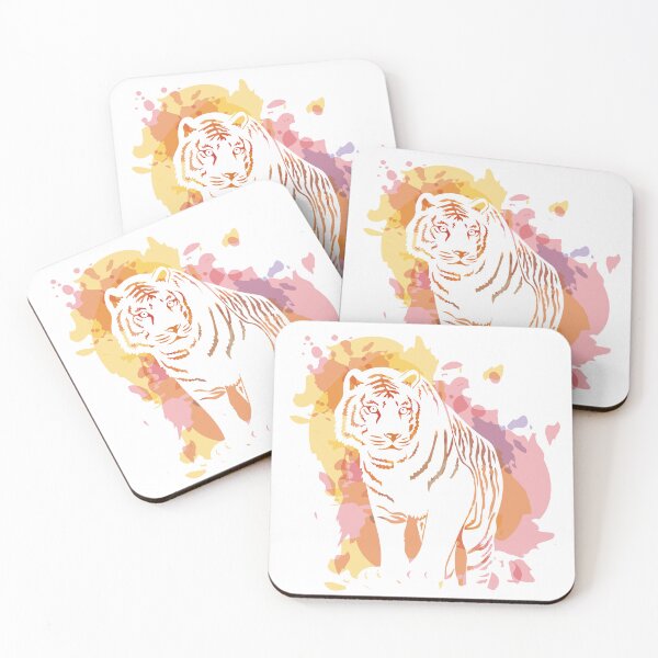 Item preview, Tiger on a background of watercolor splashes designed and sold by ElenaKud.