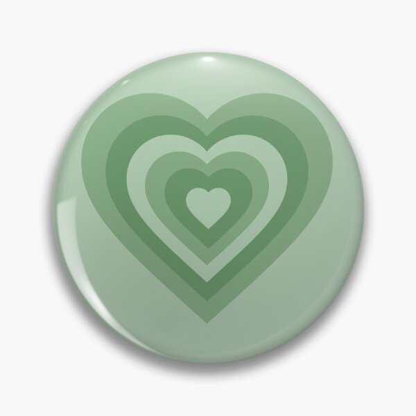 Item preview, Y2K Heart Sage Green designed and sold by tangelos.