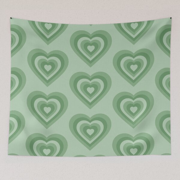 Item preview, Y2K Heart Sage Green designed and sold by tangelos.