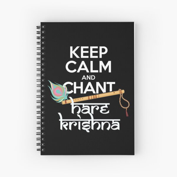 Keep Calm and Chant Hare Krishna Mantra Chanting Notebook