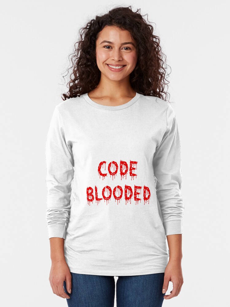 code blooded developer t shirt