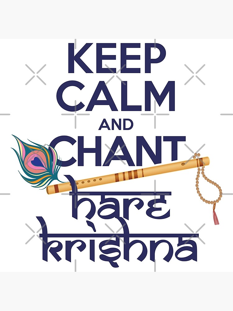 Keep Calm and Chant Hare Krishna Mantra Chanting Notebook