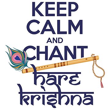 Keep Calm and Chant Hare Krishna Mantra Chanting Notebook