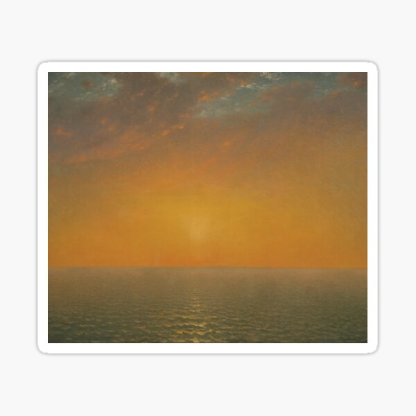 Sunset on The Sea, 1872 Sticker