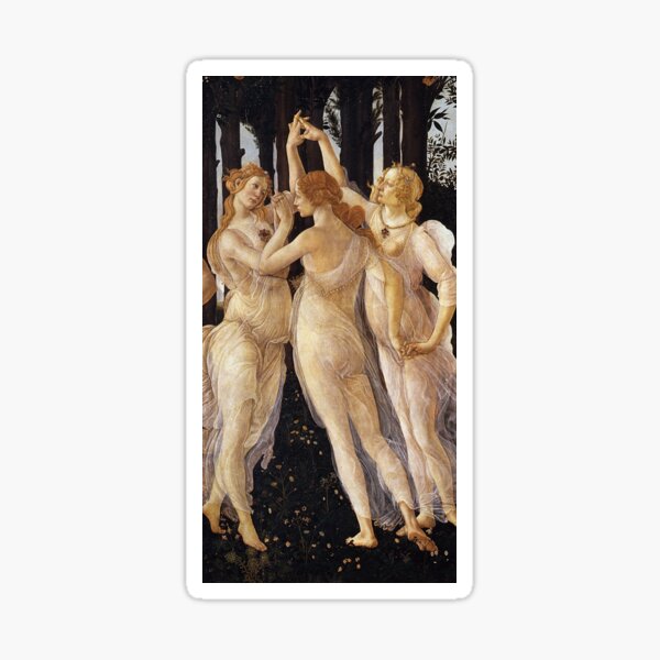 Aperçu de l'œuvre La Primavera - Les Trois Grâces - Sandro Botticelli créée et vendue par maryedenoa.