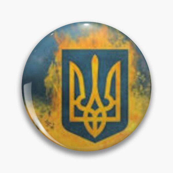 Item preview, Burning coat of arms of Ukraine on the background of colors of the Ukrainian ensign designed and sold by filon19931.