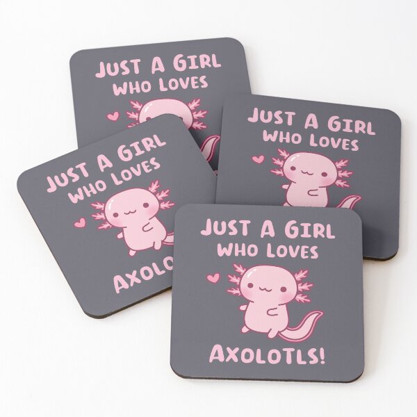 Item preview, Cute Just A Girl Who Loves Axolotls designed and sold by rustydoodle.