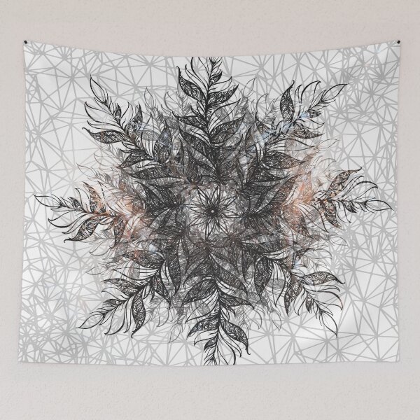 Item preview, cosmic feather mandala 01 designed and sold by missninjacookie.