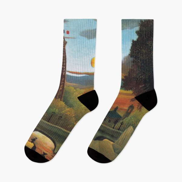 Item preview, Henri Rousseau's famous painting of the Seine and Eiffel-tower in the sunset from 1910 designed and sold by fivo.