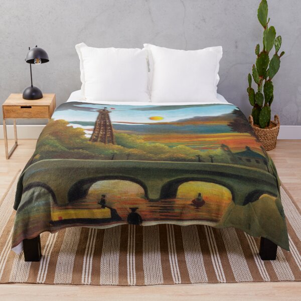 Item preview, Henri Rousseau's famous painting of the Seine and Eiffel-tower in the sunset from 1910 designed and sold by fivo.