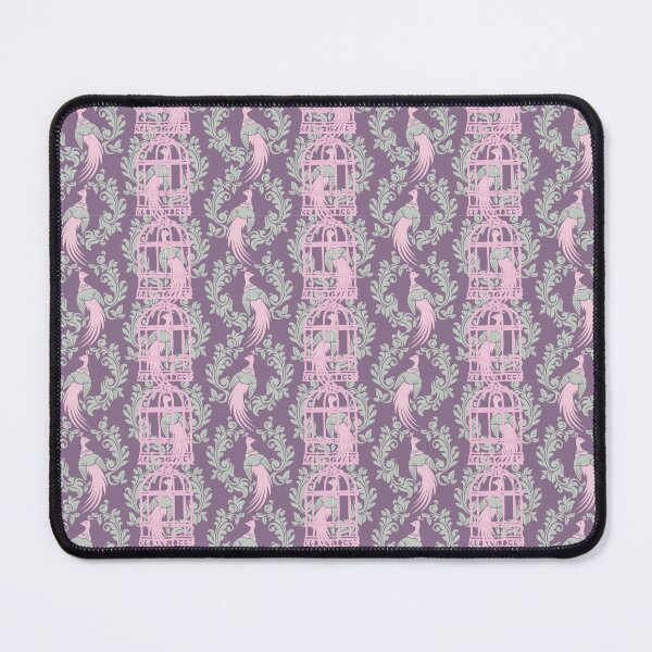 Item preview, Bird in cage wall paper style pattern designed and sold by aliztisoczki.