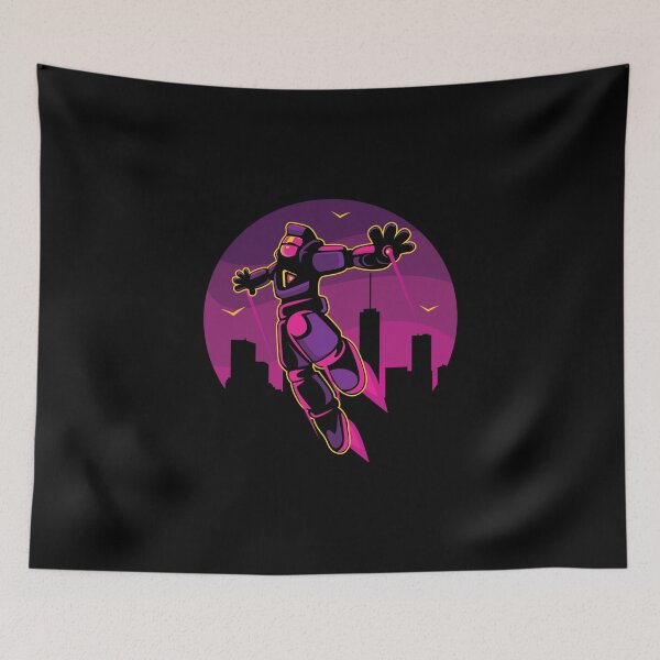 Item preview, Superhero Cartoon Anime Robot City Flying  designed and sold by BakaOutfit.