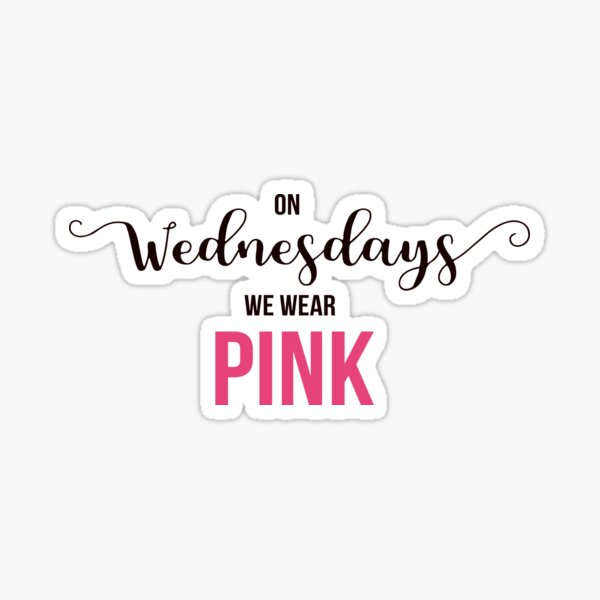 MEAN GIRLS Badge Pack on Wednesdays We Wear Pink Pin Button -  Sweden