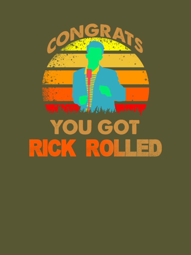 congrats you got rick rolled meme - Rick And Rolled Meme - Pillow