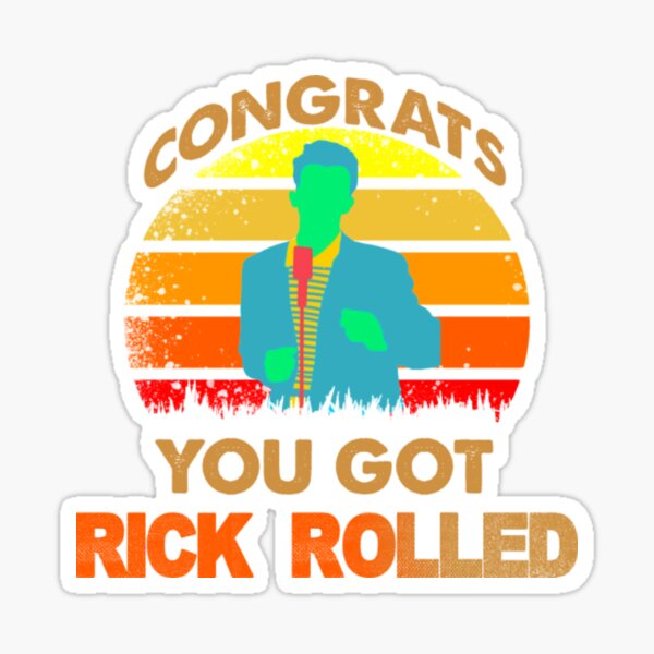 Invisible Rick Roll Sticker