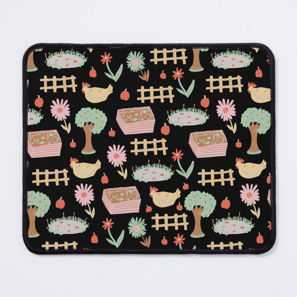 Item preview, Cottage Farm Life Black background designed and sold by Lozzie Eliza Designs.