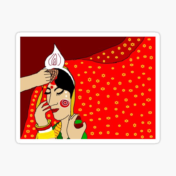 Bengali Bride- Sindurdan 1 Sticker