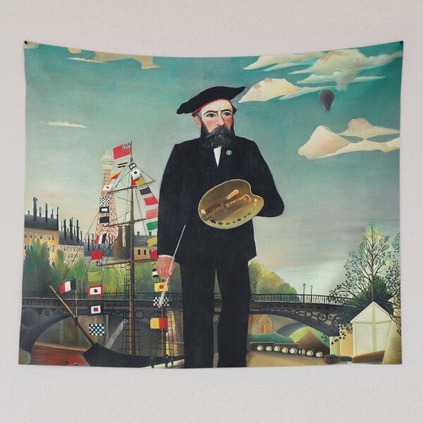 Item preview, Henri Rousseau's famous painting of Myself Portrait Landscape 1890 designed and sold by fivo.