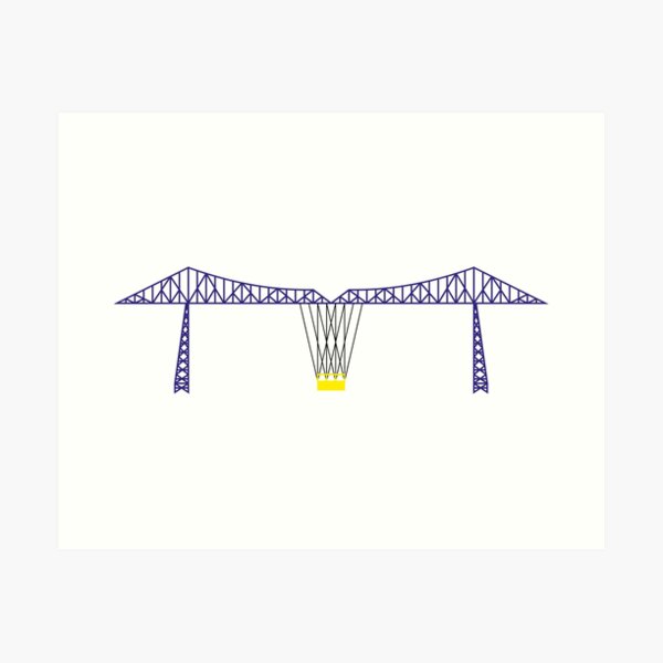 NDVH Tees Transporter Bridge Art Print