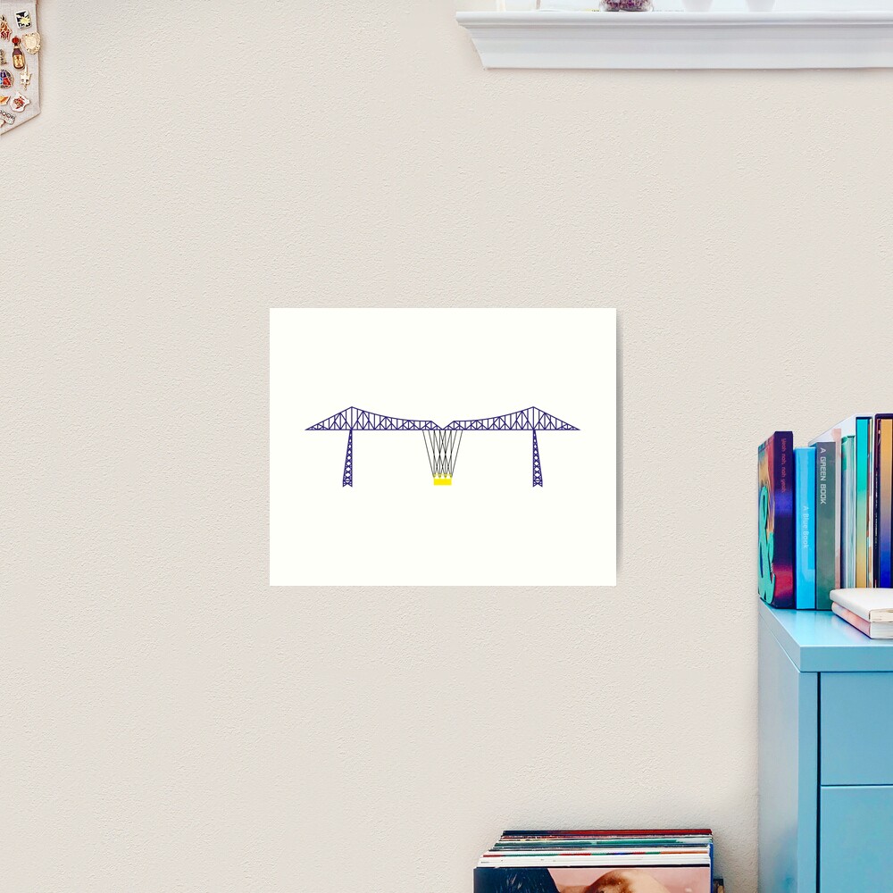 NDVH Tees Transporter Bridge Art Print
