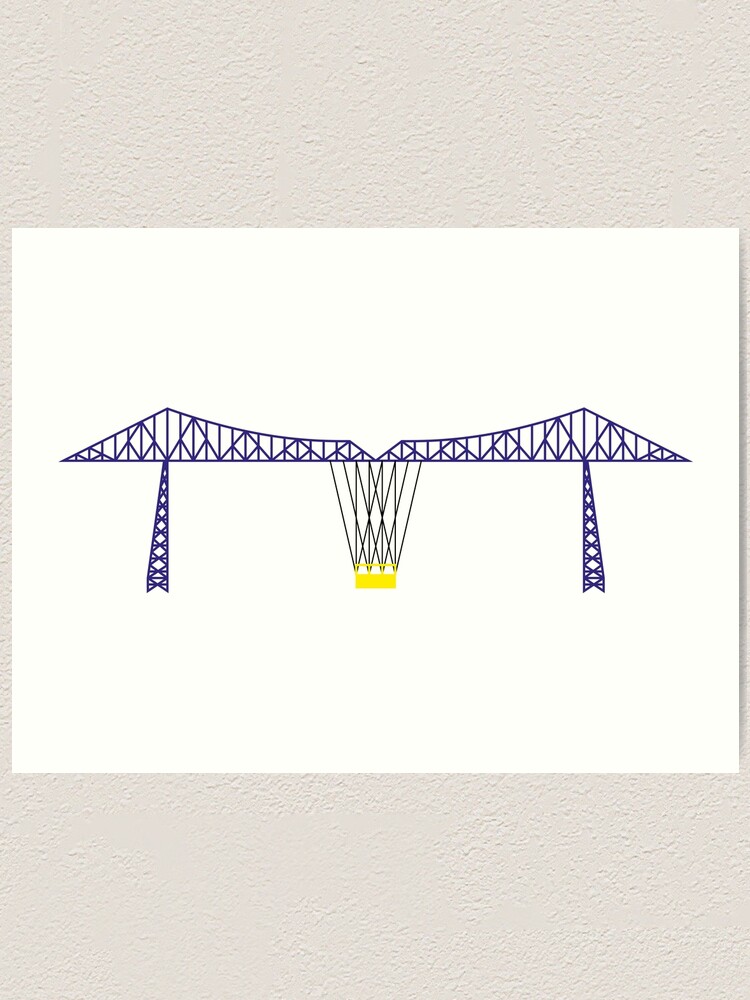 Alternate view of NDVH Tees Transporter Bridge Art Print