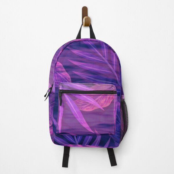 Item preview, liquid pink and purple neon exotic plant pattern designed and sold by Beeroclock.