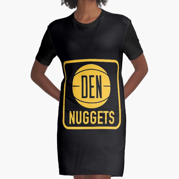 Vintage 70's-Styled Basketball Decal - Denver Nuggets (Yellow)  Classic T- Shirt for Sale by DeannaCas61981