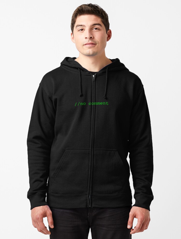 hoodie with no front pocket