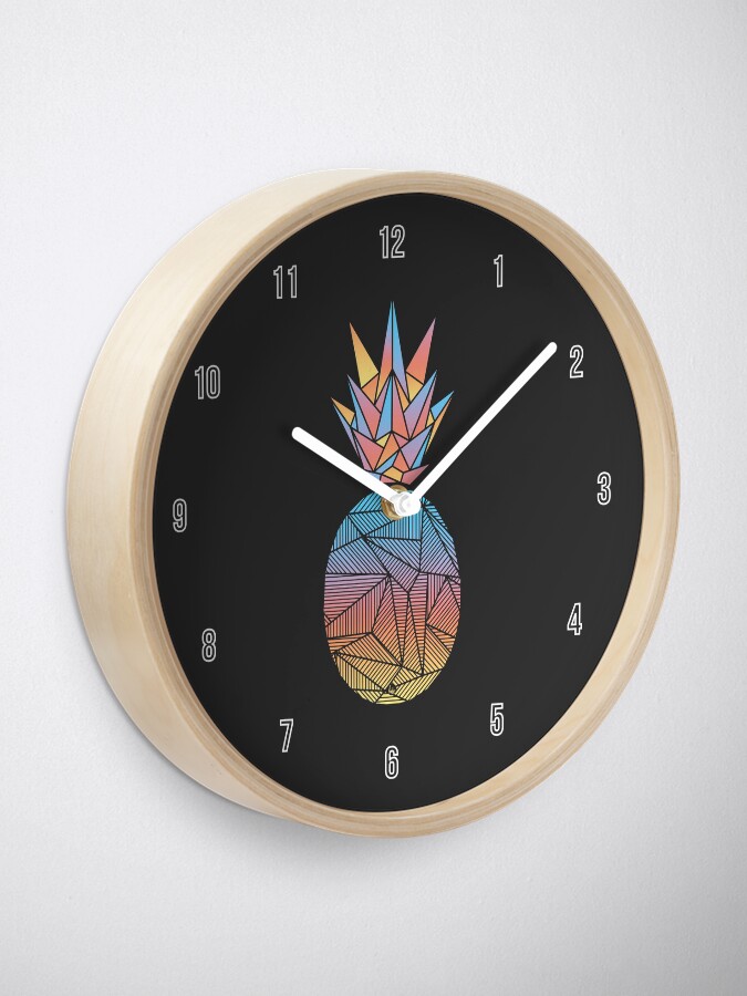Alternate view of Bakana Rays Pineapple Clock