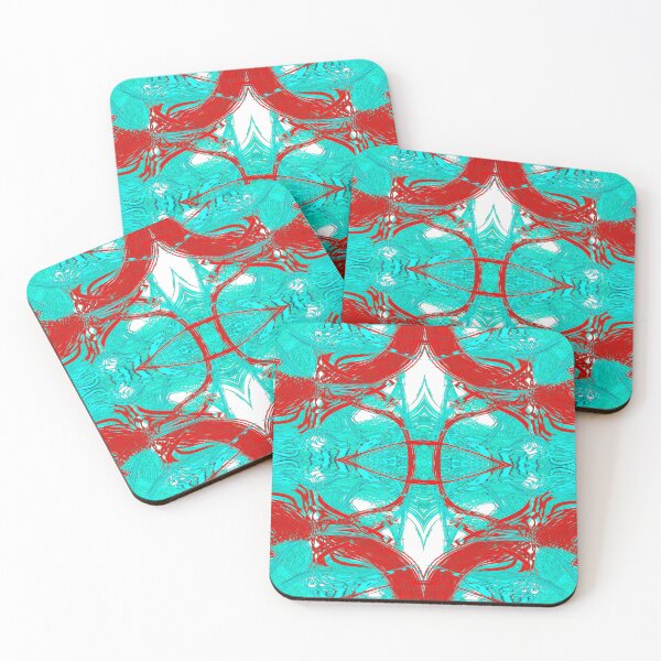 Item preview, Abstract design in Blue and Red by Adelaide Artist Avril Thomas designed and sold by AvrilThomasart.