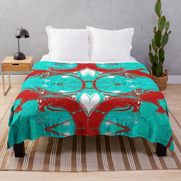 Item preview, Abstract design in Blue and Red by Adelaide Artist Avril Thomas designed and sold by AvrilThomasart.