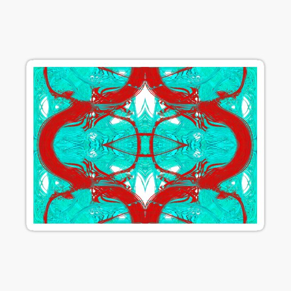 Item preview, Abstract design in Blue and Red by Adelaide Artist Avril Thomas designed and sold by AvrilThomasart.