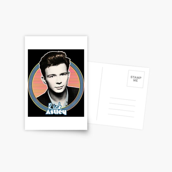 Rick Roll Rick Astley Never Gonna Give You Up Postcard for Sale by lily  vincent