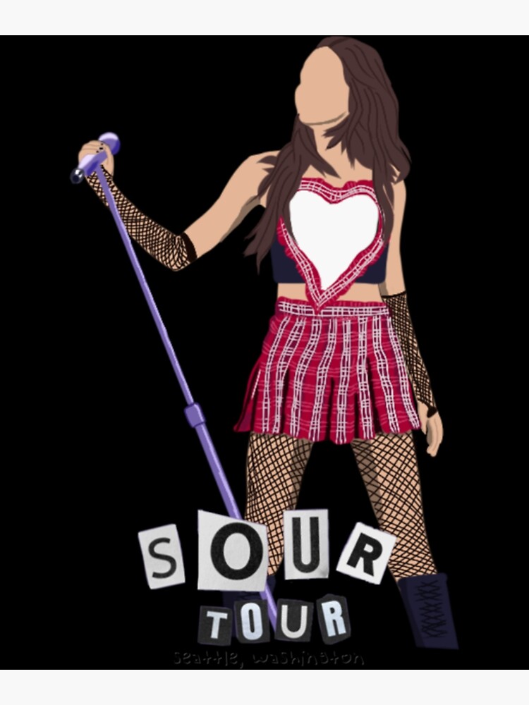 "Olivia Rodrigo Sour Tour Seattle Washington " Poster by FiuYesenia