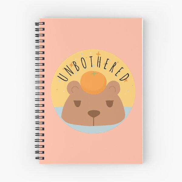Item preview, Unbothered Brown Capybara with an Orange on Top of Its Head designed and sold by quinellie.