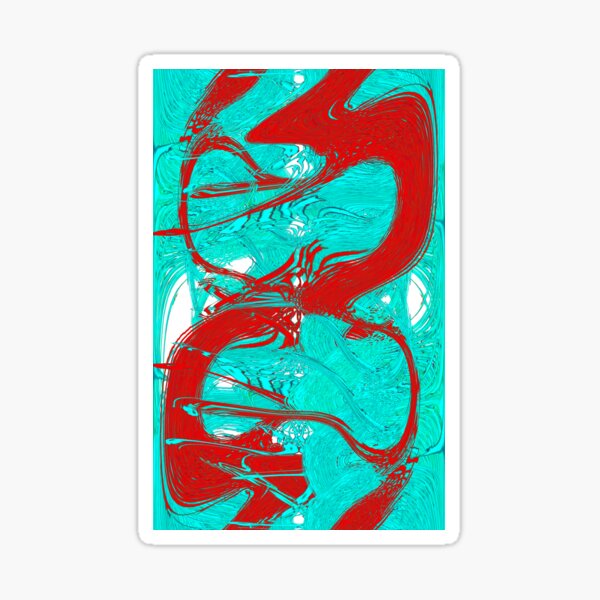 Item preview, Abstract design in Red and Blue by Adelaide Artist Avril Thomas designed and sold by AvrilThomasart.