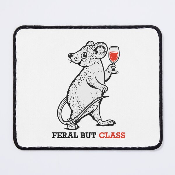 Item preview, I am Feral But Class ( Mouse or Rat ) designed and sold by WULFLAND ARTS.