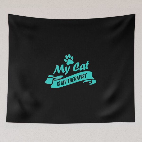 Item preview, Cat T-ShirtMy Cat Is My Therapist T-Shirt_by pako valor designed and sold by Juliettaexton.