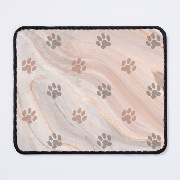 Item preview, beige paint dog and cat pw print pattern designed and sold by Beeroclock.