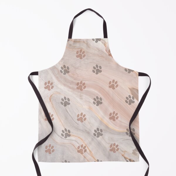 Item preview, beige paint dog and cat pw print pattern designed and sold by Beeroclock.