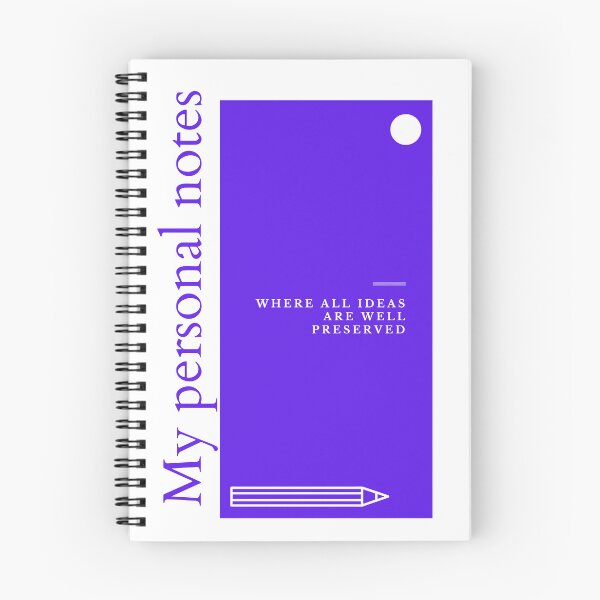 Item preview, notebook's cover front designed and sold by Marcraphael.