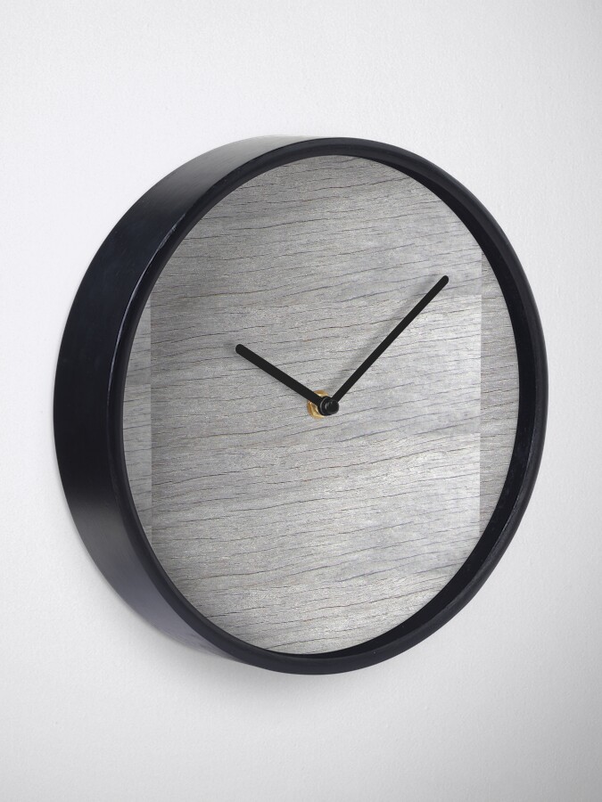 Alternate view of Beach wood pattern Clock