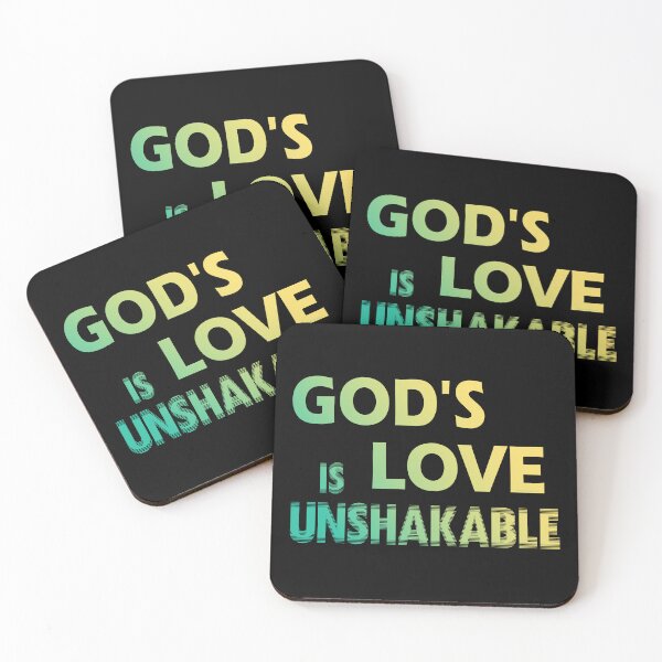 Item preview, God's love is unshakable - Christian statement of faith designed and sold by GiborDesign.