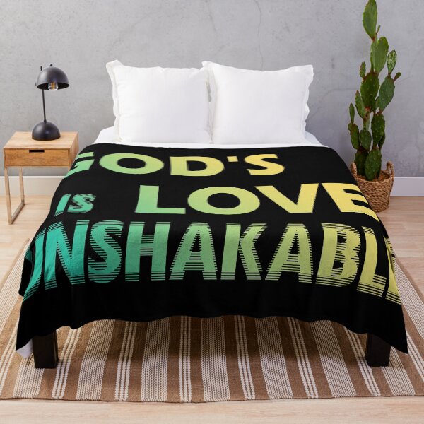 Item preview, God's love is unshakable - Christian statement of faith designed and sold by GiborDesign.