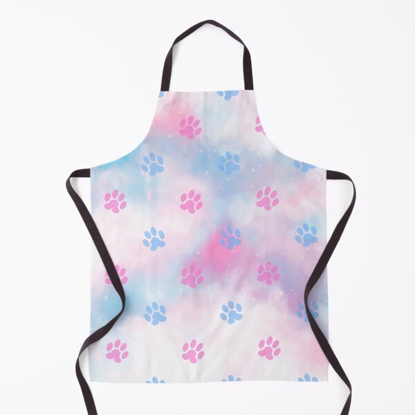 Item preview, pastel pink and blue cloud dog and cat print pattern designed and sold by Beeroclock.