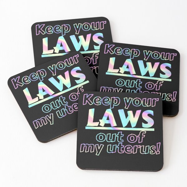 Item preview, Keep your laws out of my uterus bold rainbow designed and sold by Zevy-Darling.