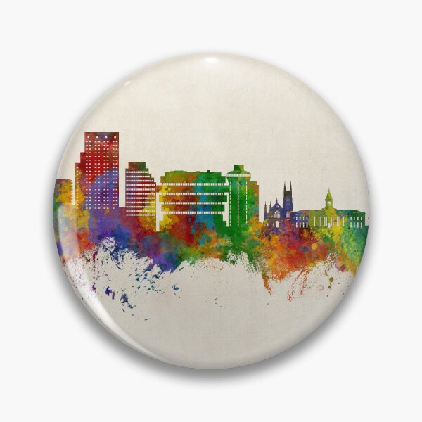 Item preview, Stamford Connecticut Skyline designed and sold by ArtPrints.